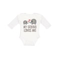 thumbnail image 1 of Inktastic My Granna Loves Me Boys or Girls Long Sleeve Baby Bodysuit, 1 of 5