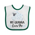 thumbnail image 1 of Inktastic My Granna Loves Me Lamb Boys or Girls Baby Bib, 1 of 4