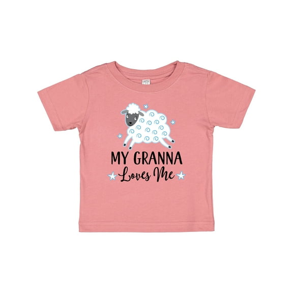 Inktastic My Granna Loves Me Lamb Boys or Girls Baby T-Shirt