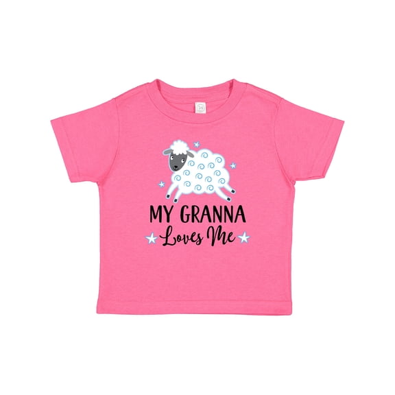 Inktastic My Granna Loves Me Lamb Boys or Girls Baby T-Shirt