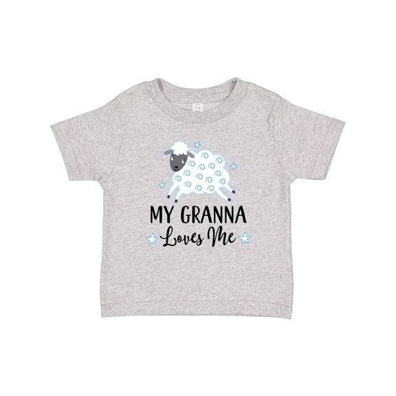 Inktastic My Granna Loves Me Lamb Boys or Girls Baby T-Shirt