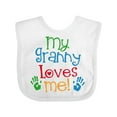 thumbnail image 1 of Inktastic My Granny Love Me Boys or Girls Baby Bib, 1 of 4