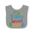 thumbnail image 1 of Inktastic My Granny Love Me Boys or Girls Baby Bib, 1 of 4