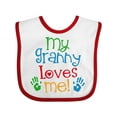 thumbnail image 1 of Inktastic My Granny Love Me Boys or Girls Baby Bib, 1 of 4