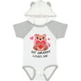 thumbnail image 1 of Inktastic My Granny Loves Me Bear and Hearts Boys or Girls Baby Bodysuit, 1 of 5