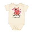 thumbnail image 1 of Inktastic My Granny Loves Me Bear and Hearts Boys or Girls Baby Bodysuit, 1 of 5