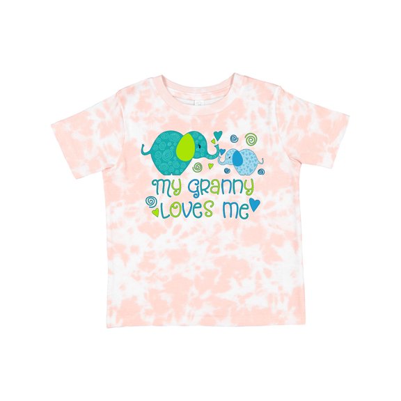 Inktastic My Granny Loves Me Cute Elephants Boys or Girls Toddler T-Shirt