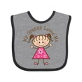 thumbnail image 1 of Inktastic My Granny Loves Me Girls Baby Bib, 1 of 4
