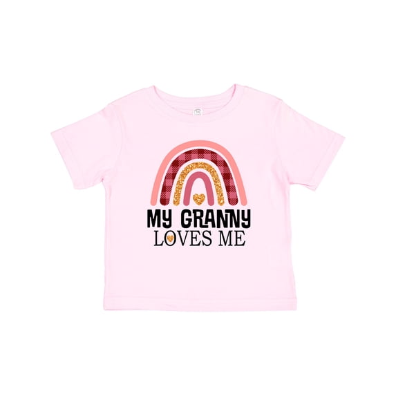 Inktastic My Granny Loves Me Girls Boho Rainbow Girls Baby T-Shirt