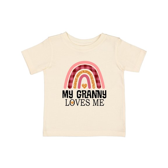 Inktastic My Granny Loves Me Girls Boho Rainbow Girls Baby T-Shirt