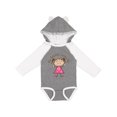 thumbnail image 1 of Inktastic My Granny Loves Me Girls Long Sleeve Baby Bodysuit, 1 of 5