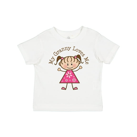 Inktastic My Granny Loves Me Girls Toddler T-Shirt