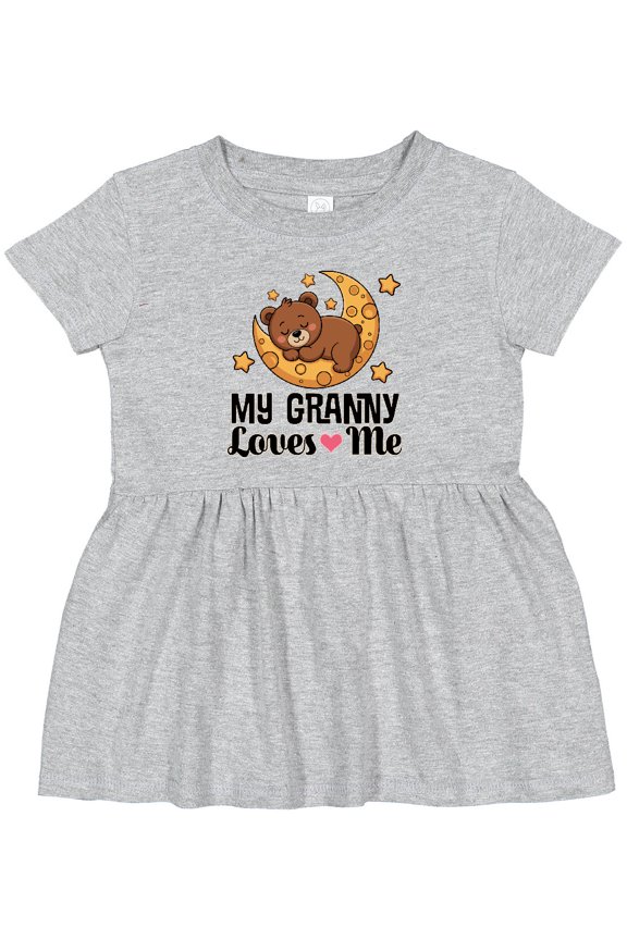 My Granny Loves Me Grandchild Bear Girls Baby Dress