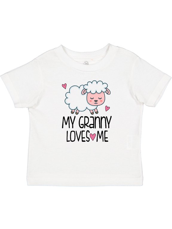 My Granny Loves Me Granddaughter Lamb Girls Baby T-Shirt