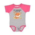 thumbnail image 1 of Inktastic My Granny Loves Me- Little Fox Boys or Girls Baby Bodysuit, 1 of 5