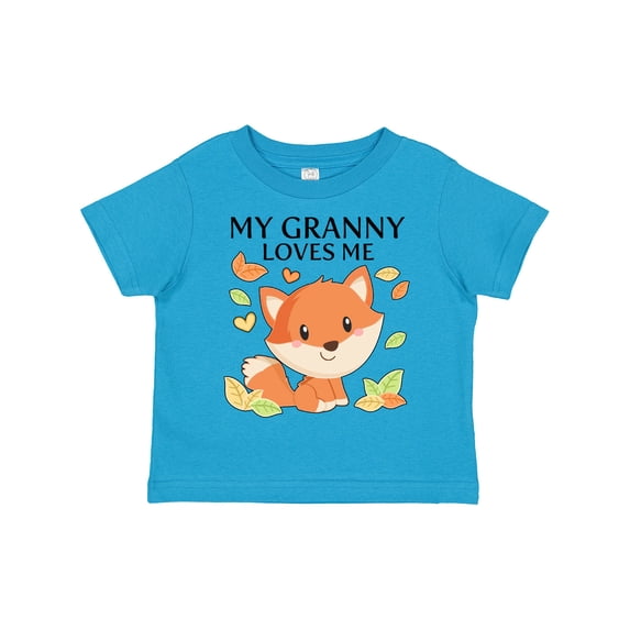 Inktastic My Granny Loves Me- Little Fox Boys or Girls Toddler T-Shirt
