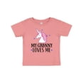 thumbnail image 1 of Inktastic My Granny Loves Me Unicorn Girls Baby T-Shirt, 1 of 5