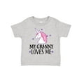 thumbnail image 1 of Inktastic My Granny Loves Me Unicorn Girls Toddler T-Shirt, 1 of 5