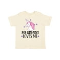 thumbnail image 1 of Inktastic My Granny Loves Me Unicorn Girls Toddler T-Shirt, 1 of 5