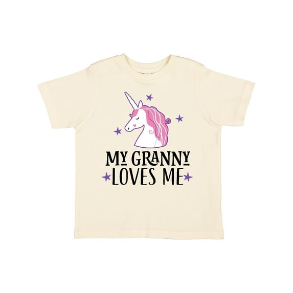 Inktastic My Granny Loves Me Unicorn Girls Toddler T-Shirt