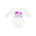 thumbnail image 1 of Inktastic My Granny Loves Me- cute elephants Boys or Girls Long Sleeve Baby Bodysuit, 1 of 5