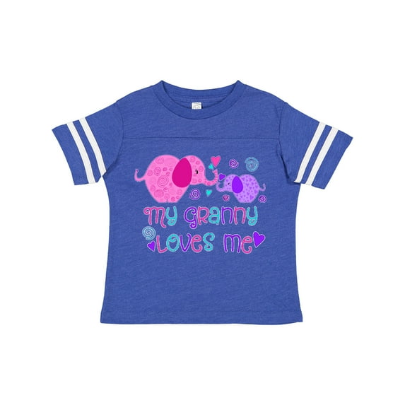 Inktastic My Granny Loves Me- cute elephants Boys or Girls Toddler T-Shirt