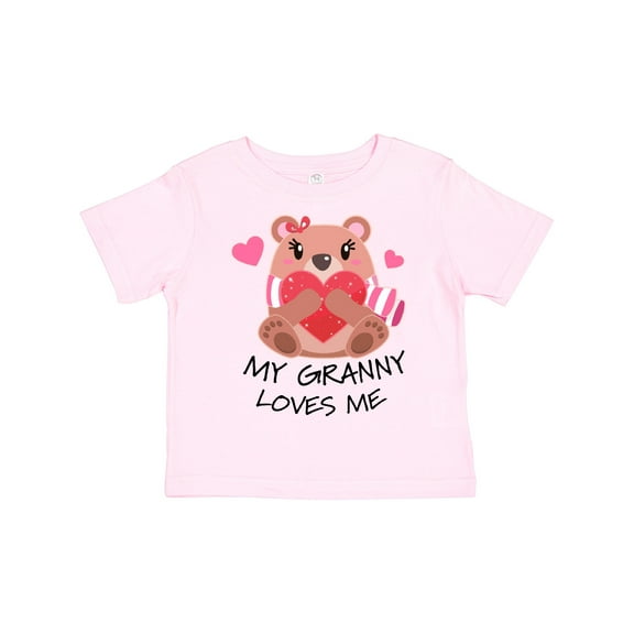 Inktastic My Granny Loves Me Bear and Hearts Boys or Girls Toddler T-Shirt