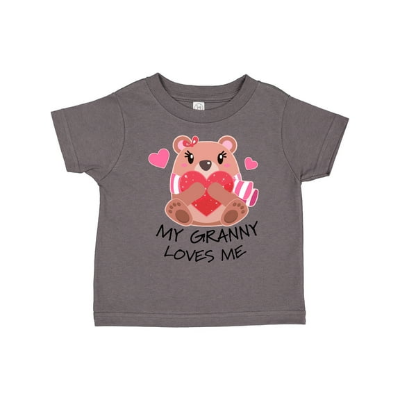Inktastic My Granny Loves Me Bear and Hearts Boys or Girls Toddler T-Shirt