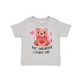 thumbnail image 1 of Inktastic My Granny Loves Me Bear and Hearts Boys or Girls Toddler T-Shirt, 1 of 5