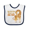 thumbnail image 1 of Inktastic My Great Aunt Loves Me Big Time Cute Giraffe Family Boys or Girls Baby Bib, 1 of 4