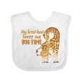 thumbnail image 1 of Inktastic My Great Aunt Loves Me Big Time Cute Giraffe Family Boys or Girls Baby Bib, 1 of 4