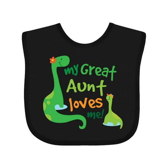 Inktastic My Great Aunt Loves Me Boys Baby Bib