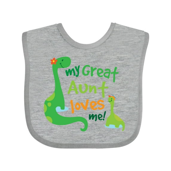 Inktastic My Great Aunt Loves Me Boys Baby Bib