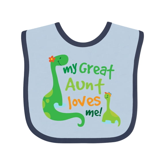 Inktastic My Great Aunt Loves Me Boys Baby Bib