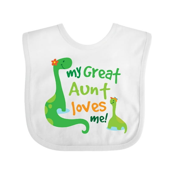 Inktastic My Great Aunt Loves Me Boys Baby Bib