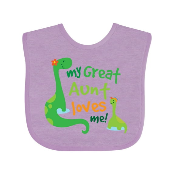 Inktastic My Great Aunt Loves Me Boys Baby Bib