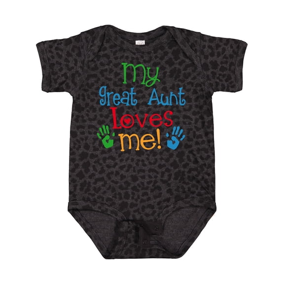 Inktastic My Great Aunt Loves Me Boys or Girls Baby Bodysuit