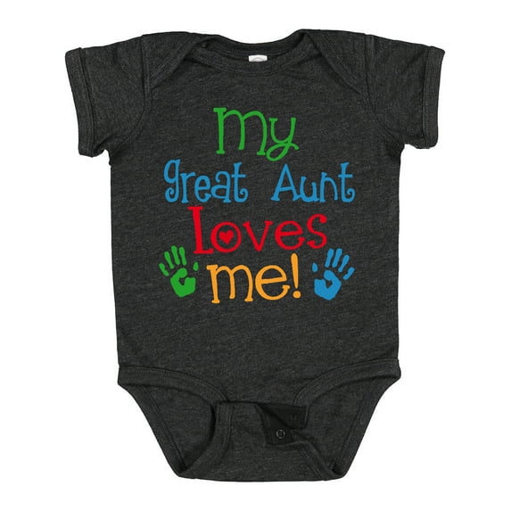 Inktastic My Great Aunt Loves Me Boys or Girls Baby Bodysuit