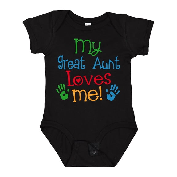 Inktastic My Great Aunt Loves Me Boys or Girls Baby Bodysuit