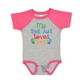 thumbnail image 1 of Inktastic My Great Aunt Loves Me Boys or Girls Baby Bodysuit, 1 of 5