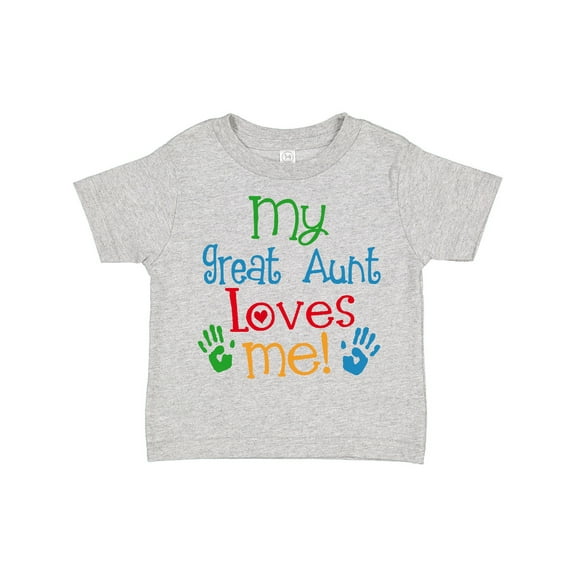 Inktastic My Great Aunt Loves Me Boys or Girls Toddler T-Shirt