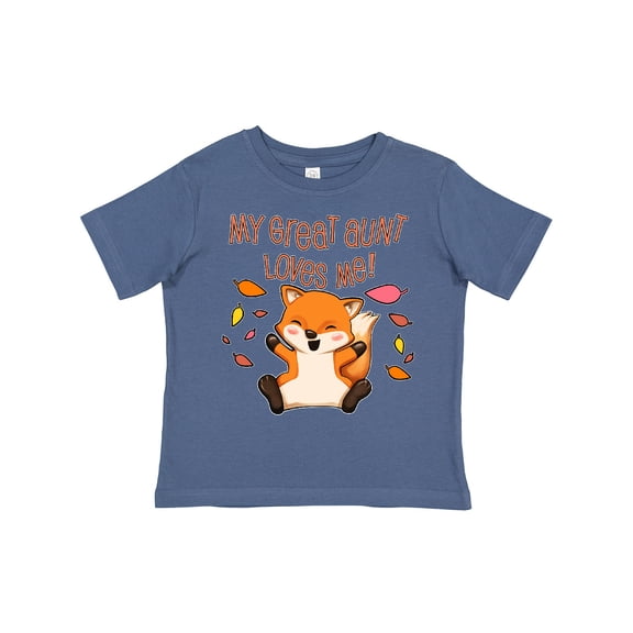 Inktastic My Great Aunt Loves Me- Cute Baby Fox Boys or Girls Toddler T-Shirt