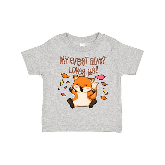 Inktastic My Great Aunt Loves Me- Cute Baby Fox Boys or Girls Toddler T-Shirt