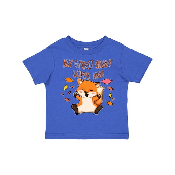Inktastic My Great Aunt Loves Me- Cute Baby Fox Boys or Girls Toddler T-Shirt