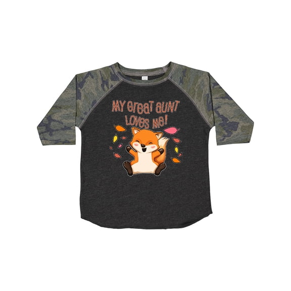 Inktastic My Great Aunt Loves Me- Cute Baby Fox Boys or Girls Toddler T-Shirt