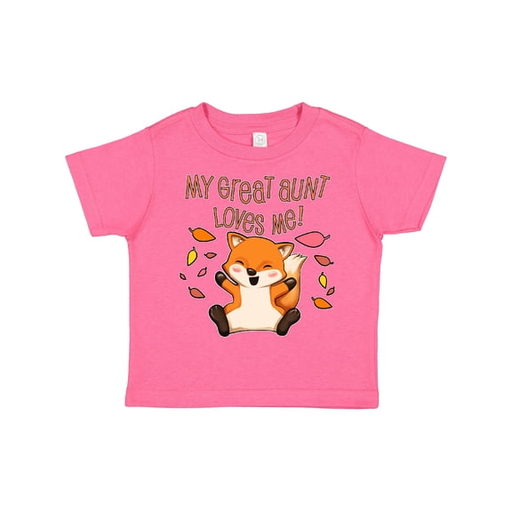 Inktastic My Great Aunt Loves Me- Cute Baby Fox Boys or Girls Toddler T-Shirt