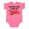 thumbnail image 1 of Inktastic My Great Aunt Loves Me- Cute Crab Family Boys or Girls Baby Bodysuit, 1 of 5