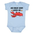 thumbnail image 1 of Inktastic My Great Aunt Loves Me- Cute Crab Family Boys or Girls Baby Bodysuit, 1 of 5