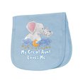 thumbnail image 1 of Inktastic My Great Aunt Loves Me Cute Elephants Clouds Moon and Stars Baby Burp Cloth, 1 of 3