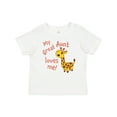 thumbnail image 1 of Inktastic My Great Aunt Loves Me- Cute Giraffe Boys or Girls Baby T-Shirt, 1 of 5